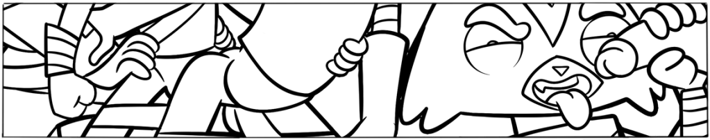 Final Space Orgy Commission&nbsp;lineart