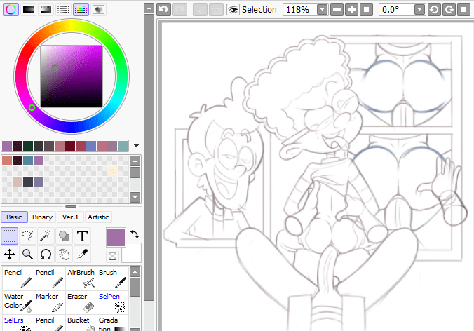 Clyde’s Crush sketch