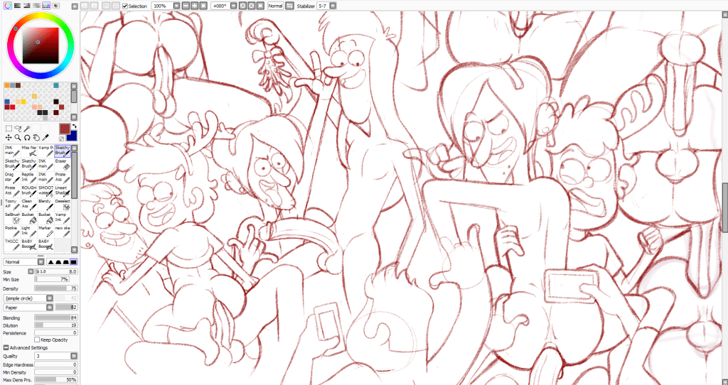 One Whore’s Opened and Slayed&nbsp;sketch