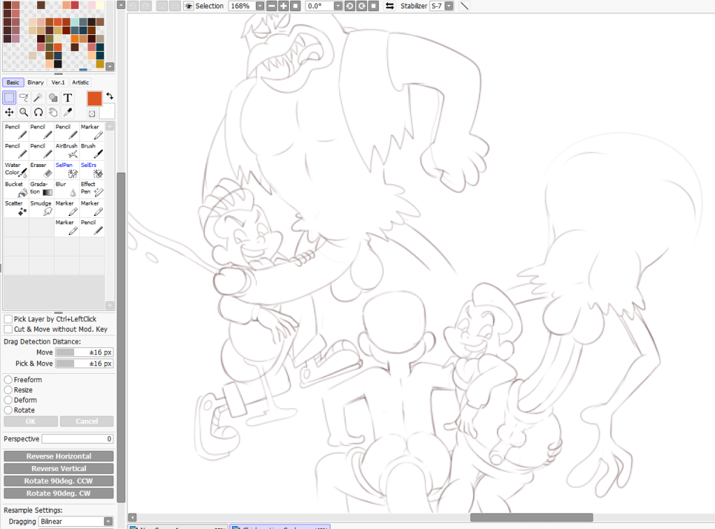 Chickenstein Cock sketch