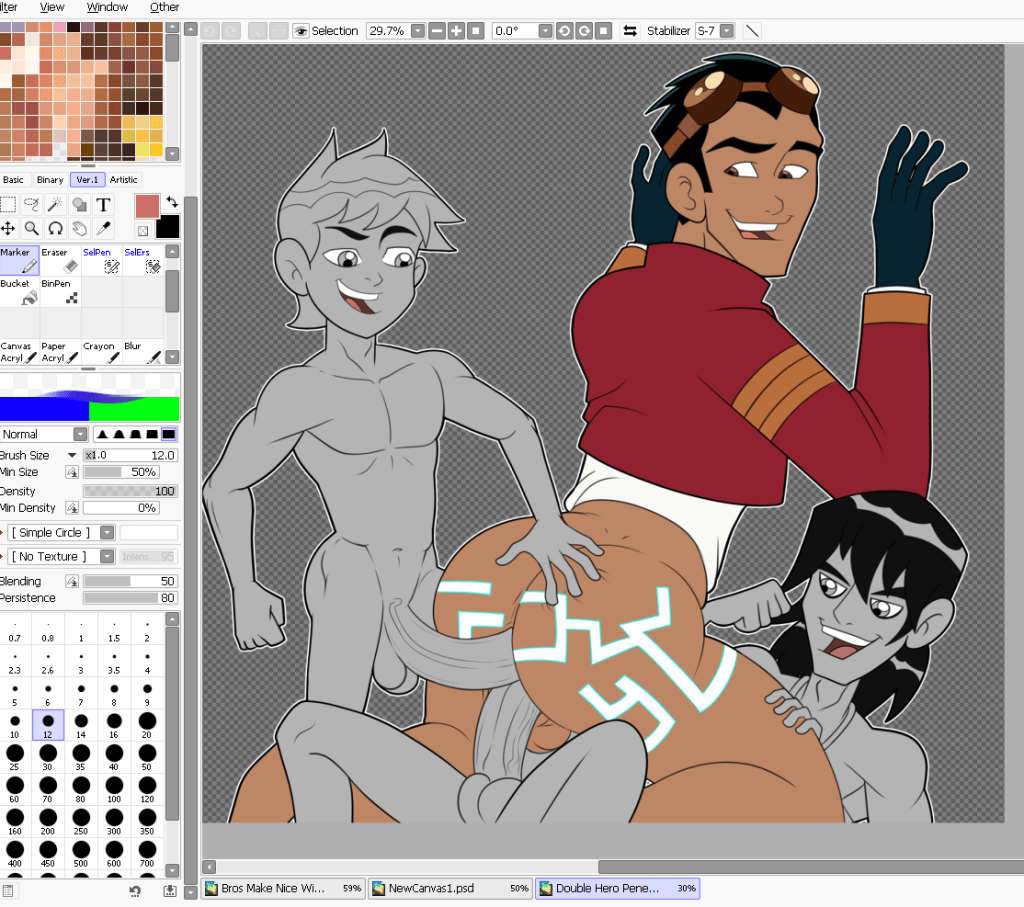 Double Hero Penetration&nbsp;sketch