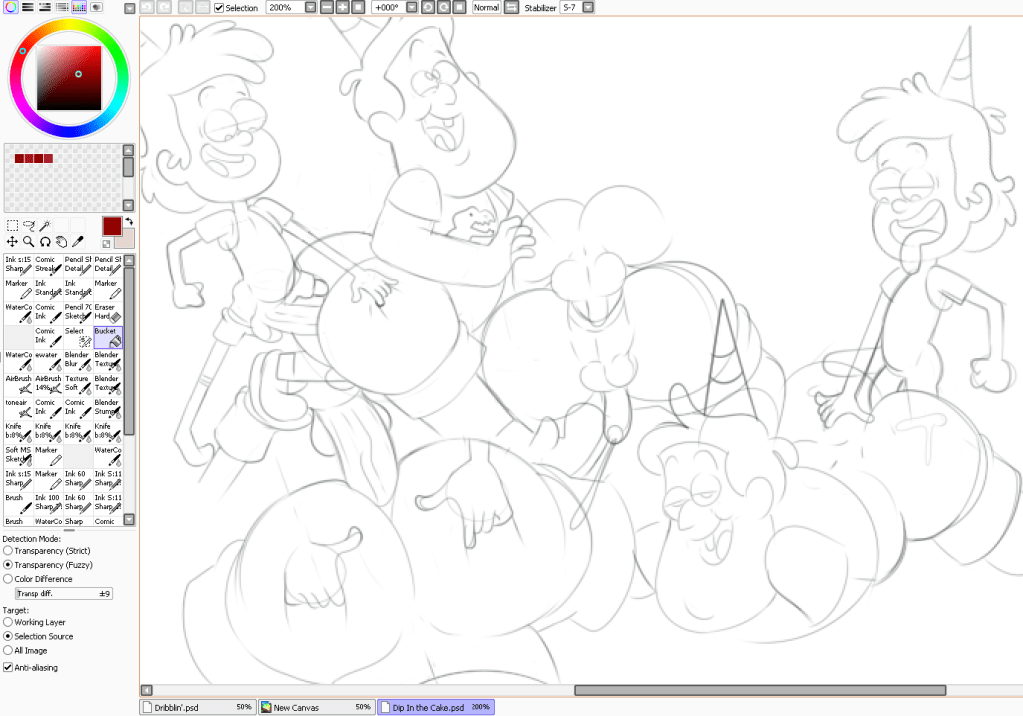 Dip In Soos’ Birthday Cake&nbsp;sketch